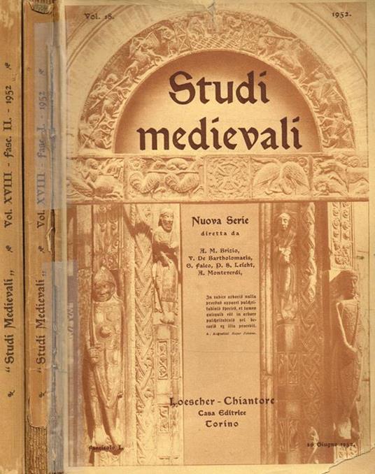 Studi Medievali Nuova Serie Vol.18 - copertina