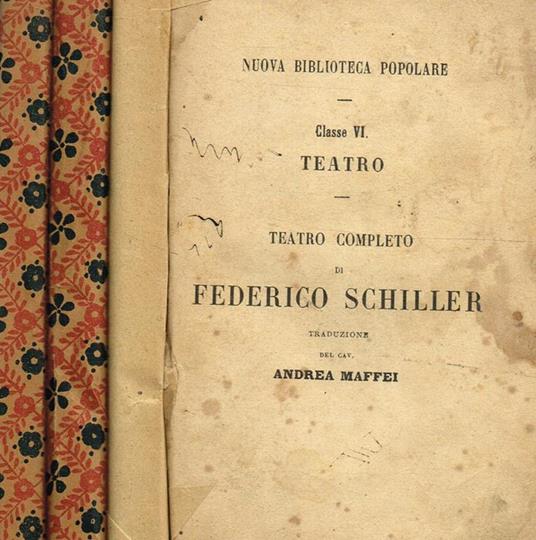 Teatro Completo Vol.Ii Iii E V - Friedrich Schiller - copertina