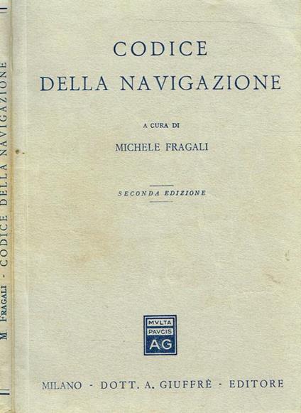 Codice Della Navigazione - Michele Fragali - copertina