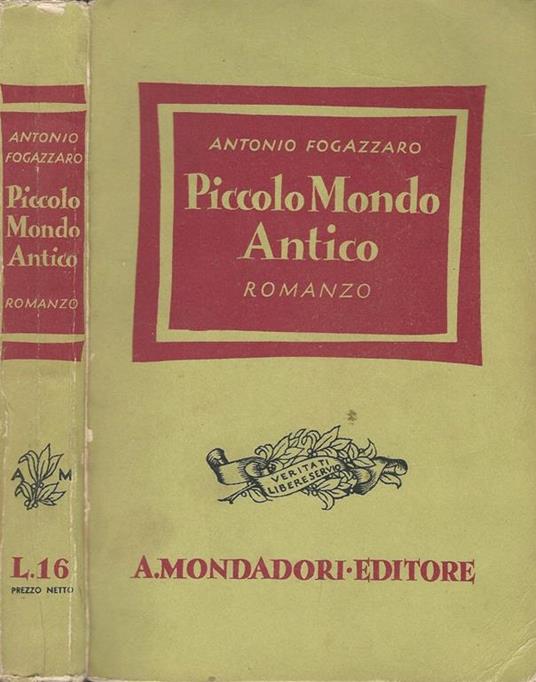 Piccolo Mondo Antico - Antonio Fogazzaro - copertina