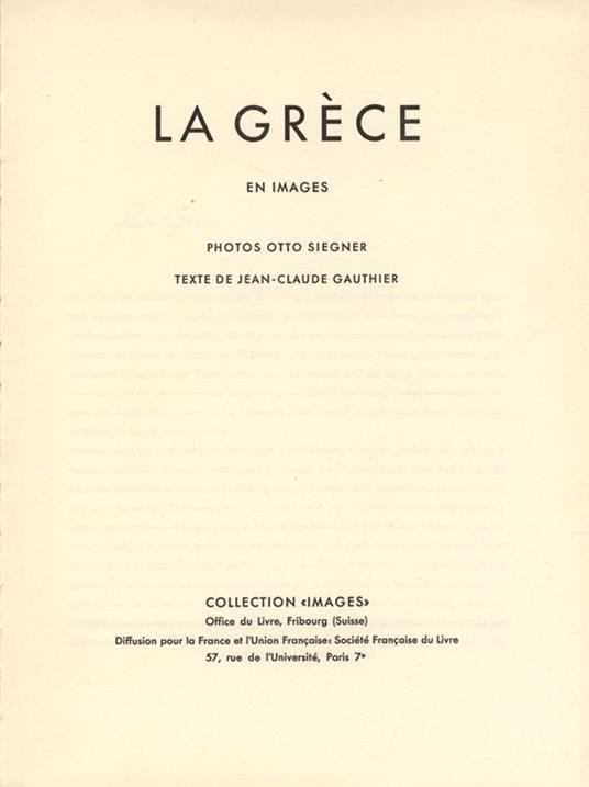 La Grèce. en images - Jean-Claude Gauthier,Otto Siegner - copertina