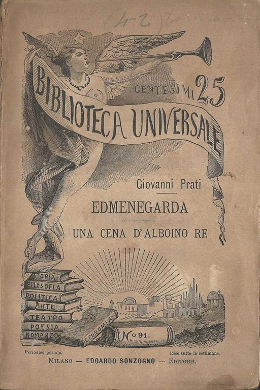 Edmenegarda. Una Cena D'Albonio Re - Giovanni Prati - copertina