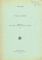 L' Epwtikoc Di Apuleio. Estratto Da Studi Classici In Onore Di Quintino Cataudella Vol. Iii