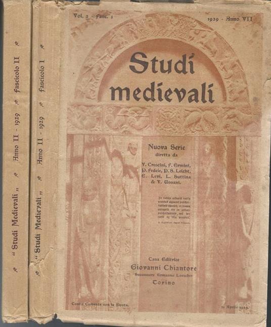 Studi Medioevali - copertina