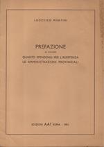Prefazione. al volume Quanto spendono per l'assistenza le Amministrazioni Provinciali