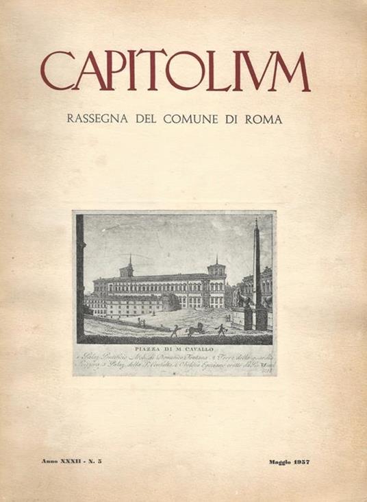 Capitolium N. 5. Rassegna del Comune di Roma - copertina