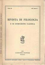 Rivista di Filologia e di Istruzione Classica Vol. 109