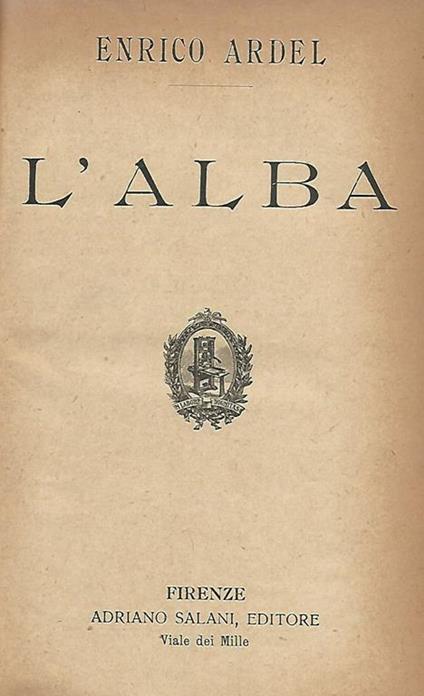 L' alba - Henry Ardel - copertina