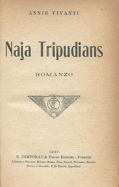Naja Tripudians - Annie Vivanti - copertina