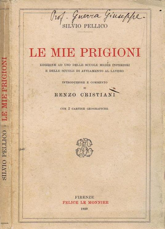 Le Mie Prigioni - Silvio Pellico - copertina