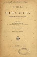 Rivista Di Storia Antica N.S. Anno Xi Fasc.2. Periodico Trimestrale Di Antichità Classica
