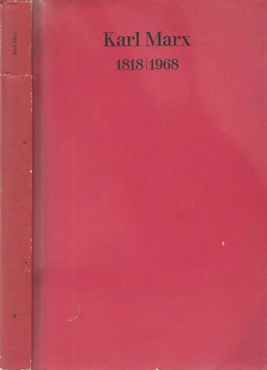 1818. 1968 - Karl Marx - copertina