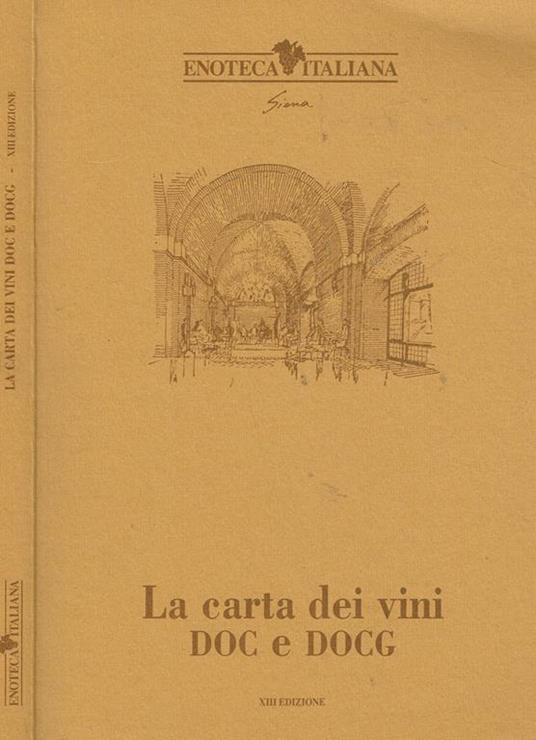 La Carta Dei Vini Doc E Docg - copertina