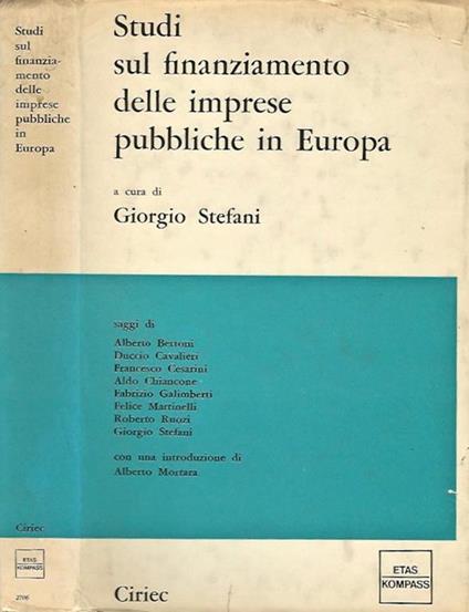 Studi sul finanziamento delle imprese pubbliche in Europa - copertina