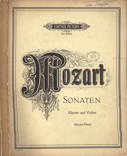 Mozart sonaten fur klavier und violine - copertina