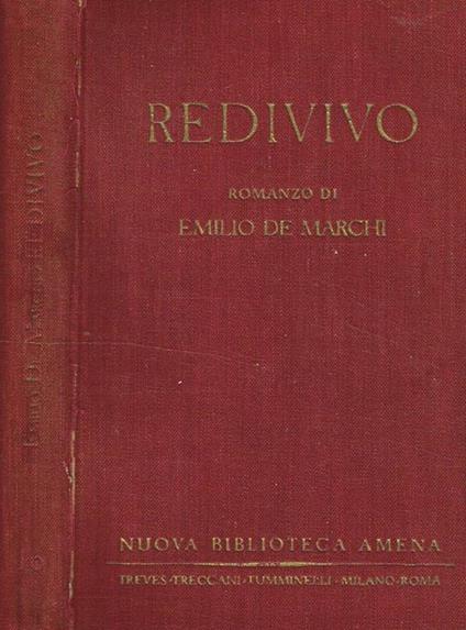 Redivivo - Emilio De Marchi - copertina