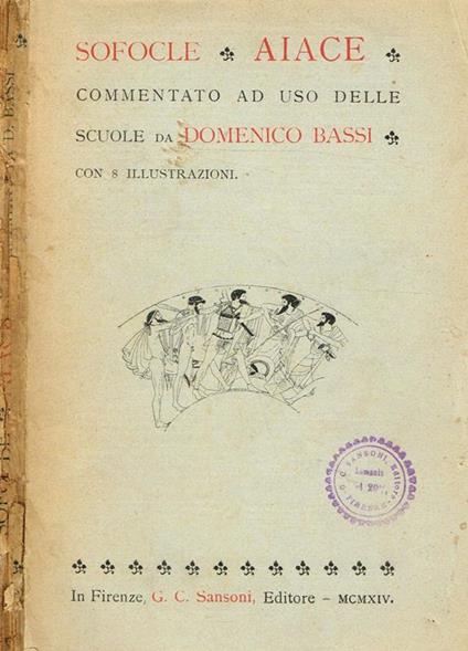 Aiace - Sofocle - copertina