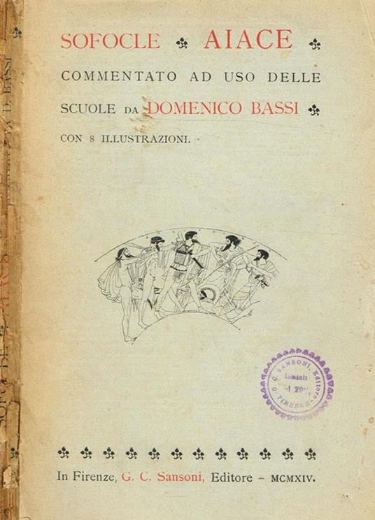 Aiace - Sofocle - copertina