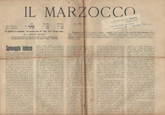 Il Marzocco N. 11 - copertina