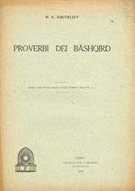 Proverbi Dei Bashqird. Estratto Dalla Rivista Mensile Oriente Moderno Anno Vii N.4