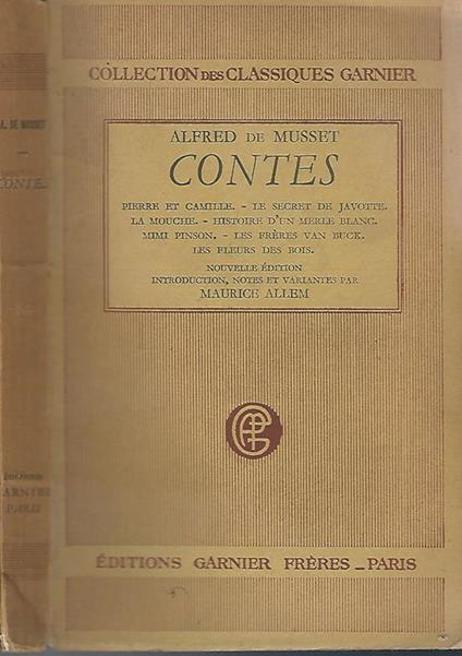 Contes - Alfred de Musset - copertina