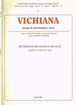Vichiana N.1 Anno Ii. Rassegna Di Studi Filologici E Storici. Ricordo Di Francesco Arnaldi, Napoli 28 Giugno 1990