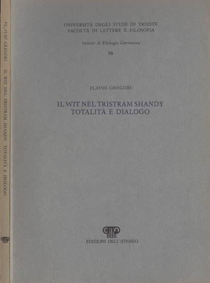 Il Wit nel Tristam Shandy. Totalità e dialogo - copertina