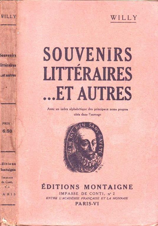Souvenirs Litteraires…Et Autres - Willy - copertina