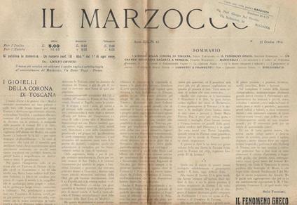 Il Marzocco N. 43 - copertina