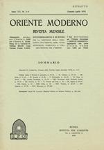 Oriente Moderno Anno Lvi N.1-4 Estratto. Rivista Mensile D'Informazione E Di Studi Per La Diffusione Della Conoscenza Dell'Oriente Sopra Tutto Musulmano