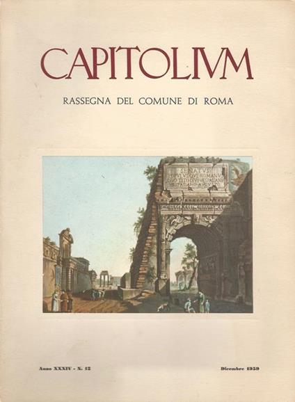 Capitolium. Rassegna del Comune di Roma - copertina