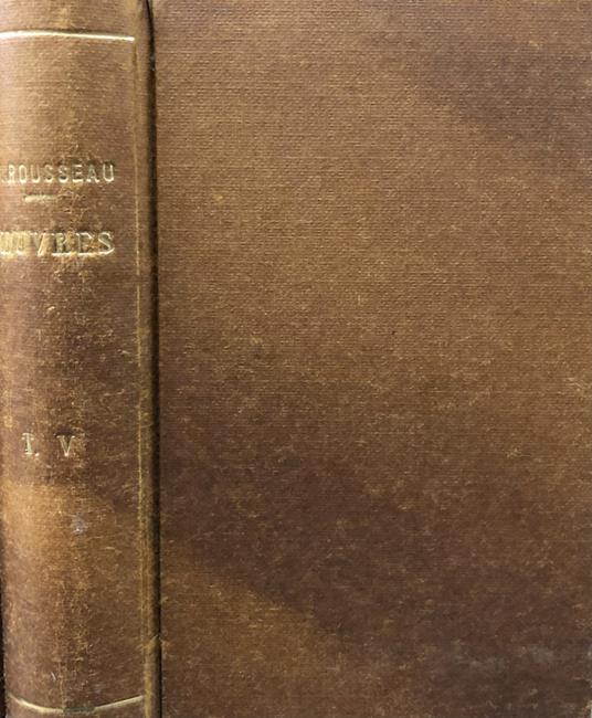 Collection Complete Des Oeuvres de J. J. Rousseau Vol. V - Jean-Jacques Rousseau - copertina