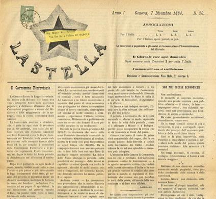 La Stella Anno I N.20 - Giuseppe Luccioni - copertina