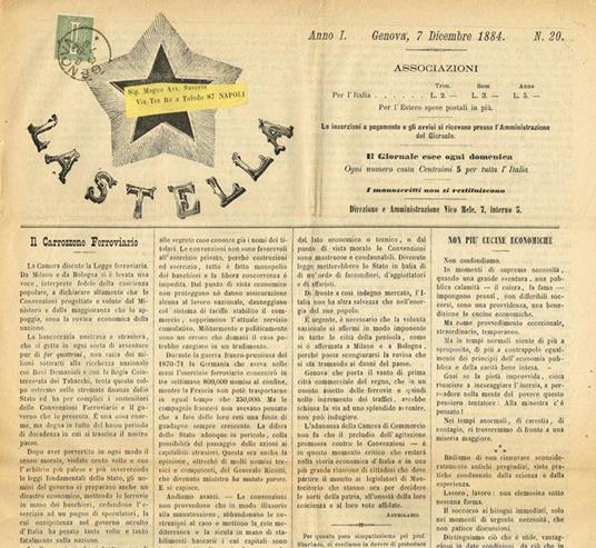 La Stella Anno I N.20 - Giuseppe Luccioni - copertina