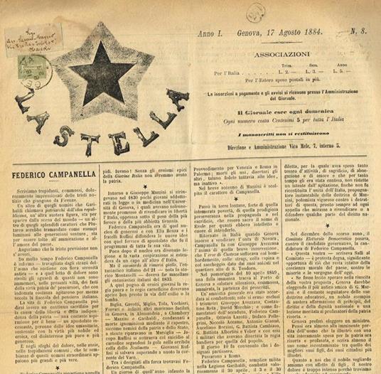 La Stella Anno I N.8 - Alberto Barbieri - copertina