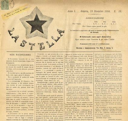 La Stella Anno I N.23 - Giuseppe Luccioni - copertina