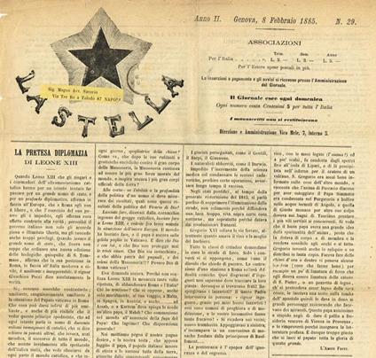 La Stella Anno Iii N.29 - Giuseppe Luccioni - copertina