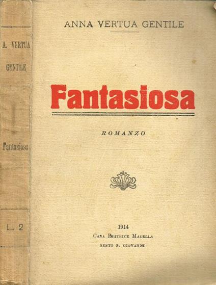 Fantasiosa - Anna Vertua Gentile - copertina