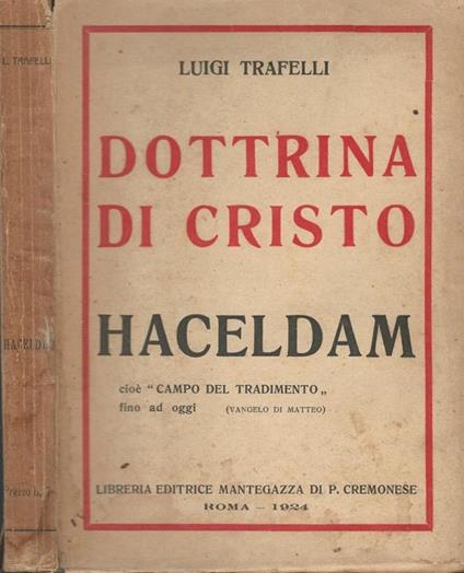 Dottrina di Cristo. Haceldam - Luigi Trafelli - copertina