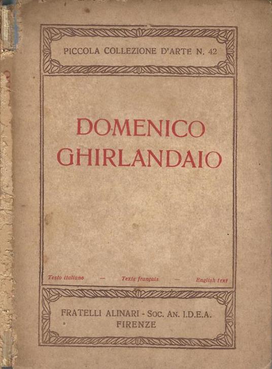 Domenico Ghirlandaio - Luigi Biagi - copertina