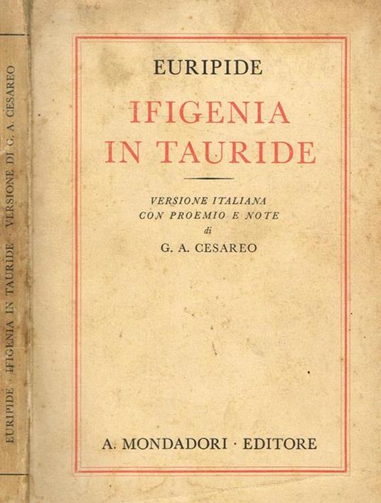 Ifigenia In Tauride - Euripide - copertina