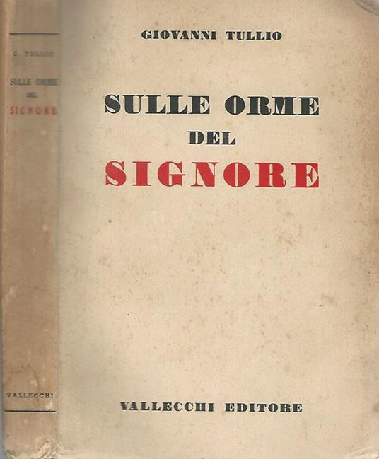 Sulle orme del Signore - Giovanni Tullio - copertina