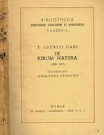 De Rerum Natura Libri Sex. Recognovit Adolphus Cinquini