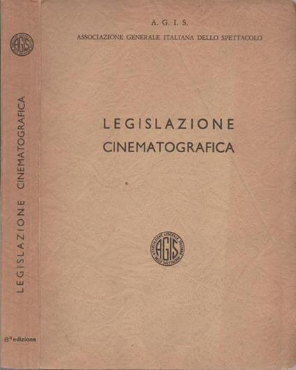 Legislazione Cinematografica - copertina