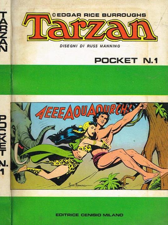 Tarzan Pocket N.1. Suppl. A Tarzan N.95 - Edgar R. Burroughs - copertina