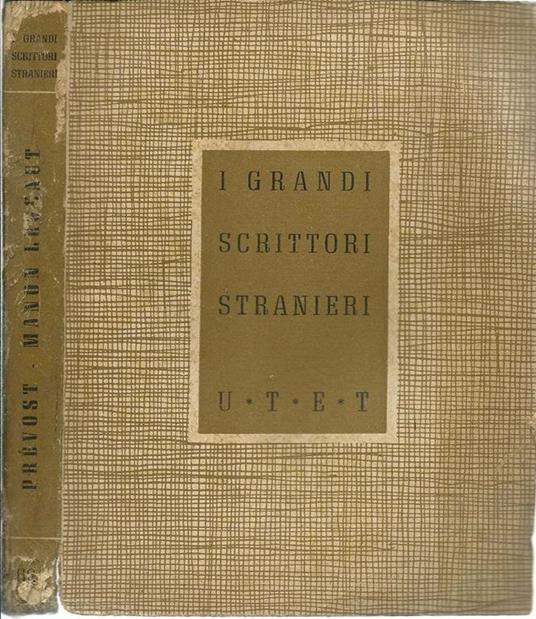 Manon Lescaut - Antoine-François Prévost - copertina