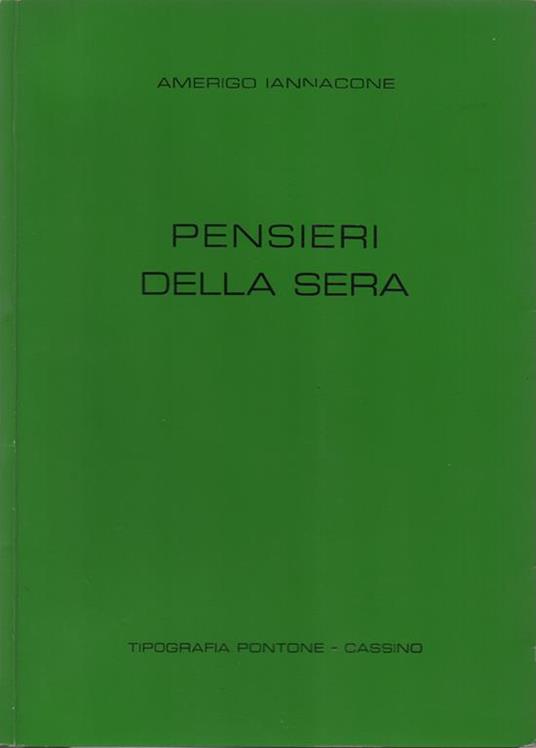 Pensieri della sera - Amerigo Iannacone - copertina