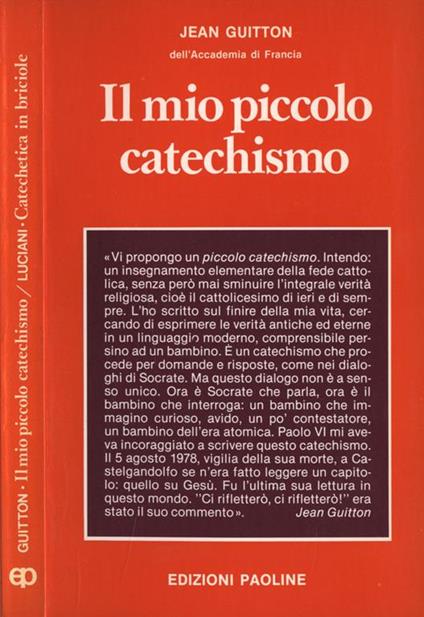 Il mio piccolo catechismo. Dialogo con un bambino - Jean Guitton - copertina