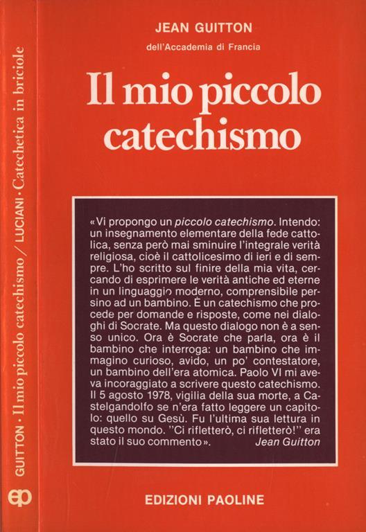 Il mio piccolo catechismo. Dialogo con un bambino - Jean Guitton - copertina