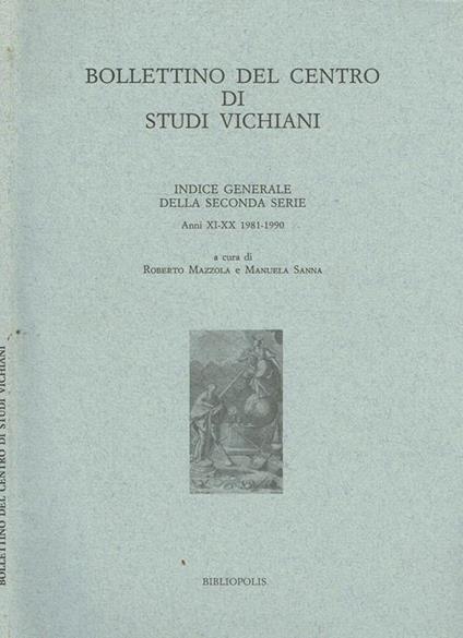 Bollettino del Centro di studi vichiani - copertina